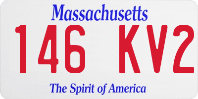 MA license plate 146KV2