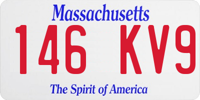 MA license plate 146KV9