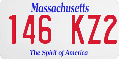 MA license plate 146KZ2