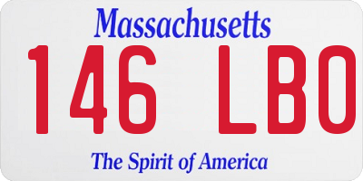 MA license plate 146LB0