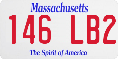 MA license plate 146LB2