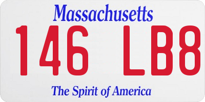 MA license plate 146LB8