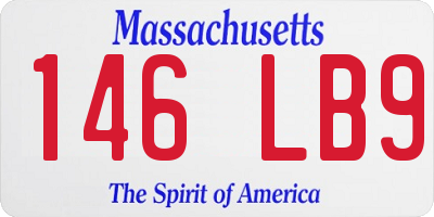 MA license plate 146LB9