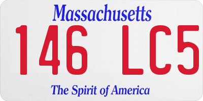 MA license plate 146LC5