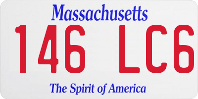 MA license plate 146LC6