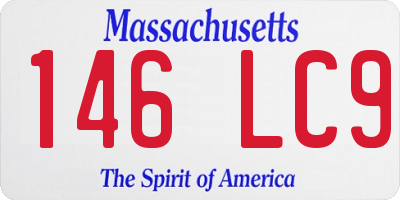 MA license plate 146LC9