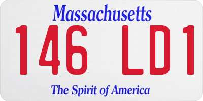 MA license plate 146LD1
