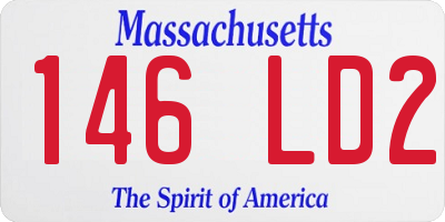 MA license plate 146LD2