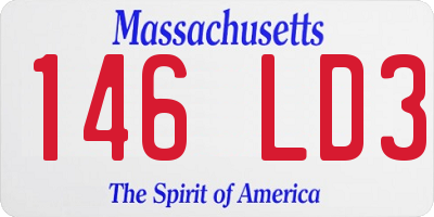 MA license plate 146LD3
