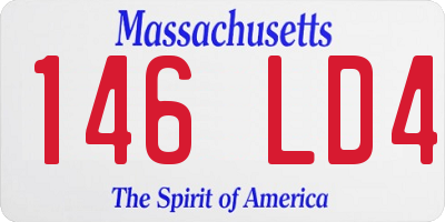 MA license plate 146LD4