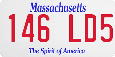 MA license plate 146LD5