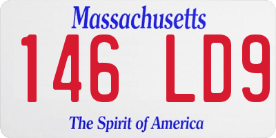 MA license plate 146LD9