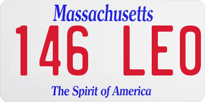 MA license plate 146LE0