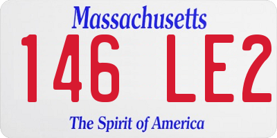 MA license plate 146LE2
