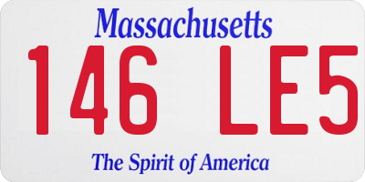 MA license plate 146LE5