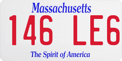 MA license plate 146LE6