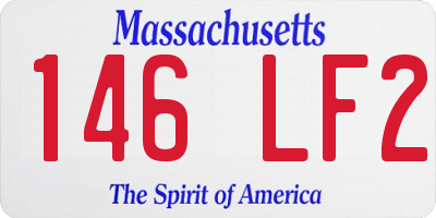 MA license plate 146LF2