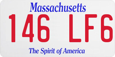 MA license plate 146LF6