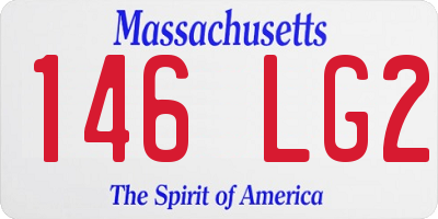 MA license plate 146LG2