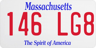 MA license plate 146LG8