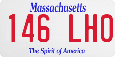 MA license plate 146LH0