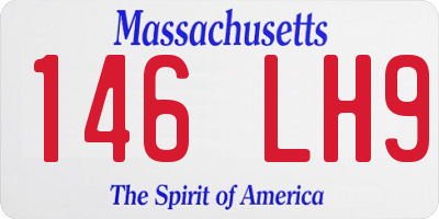 MA license plate 146LH9