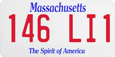 MA license plate 146LI1