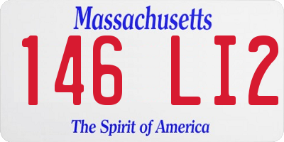 MA license plate 146LI2