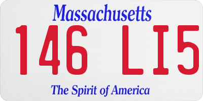MA license plate 146LI5