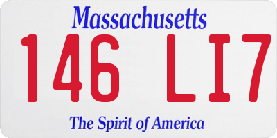 MA license plate 146LI7