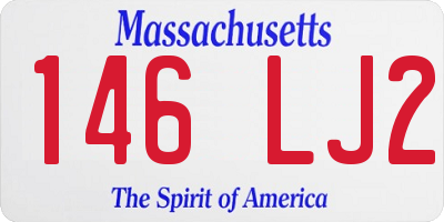 MA license plate 146LJ2
