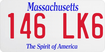 MA license plate 146LK6