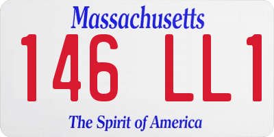 MA license plate 146LL1