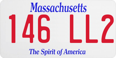 MA license plate 146LL2