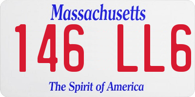 MA license plate 146LL6
