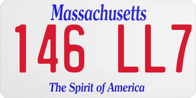 MA license plate 146LL7