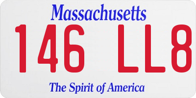 MA license plate 146LL8