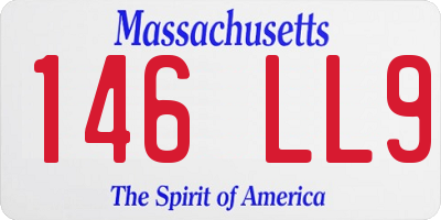 MA license plate 146LL9