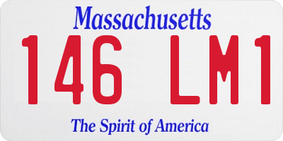 MA license plate 146LM1