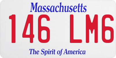 MA license plate 146LM6