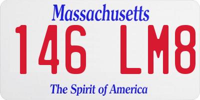 MA license plate 146LM8