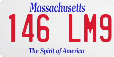 MA license plate 146LM9