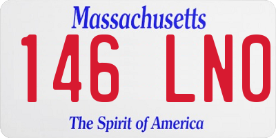 MA license plate 146LN0
