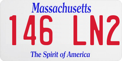 MA license plate 146LN2