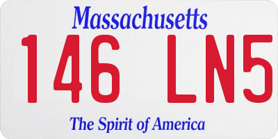 MA license plate 146LN5