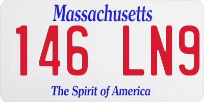 MA license plate 146LN9