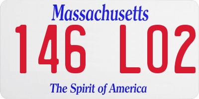 MA license plate 146LO2