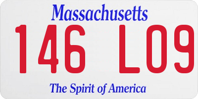 MA license plate 146LO9