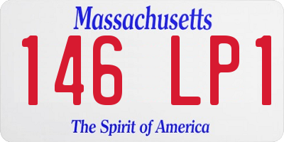 MA license plate 146LP1