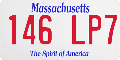 MA license plate 146LP7